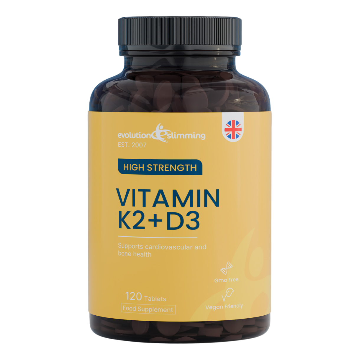 Vitamin K2 + D3 High strength tablets