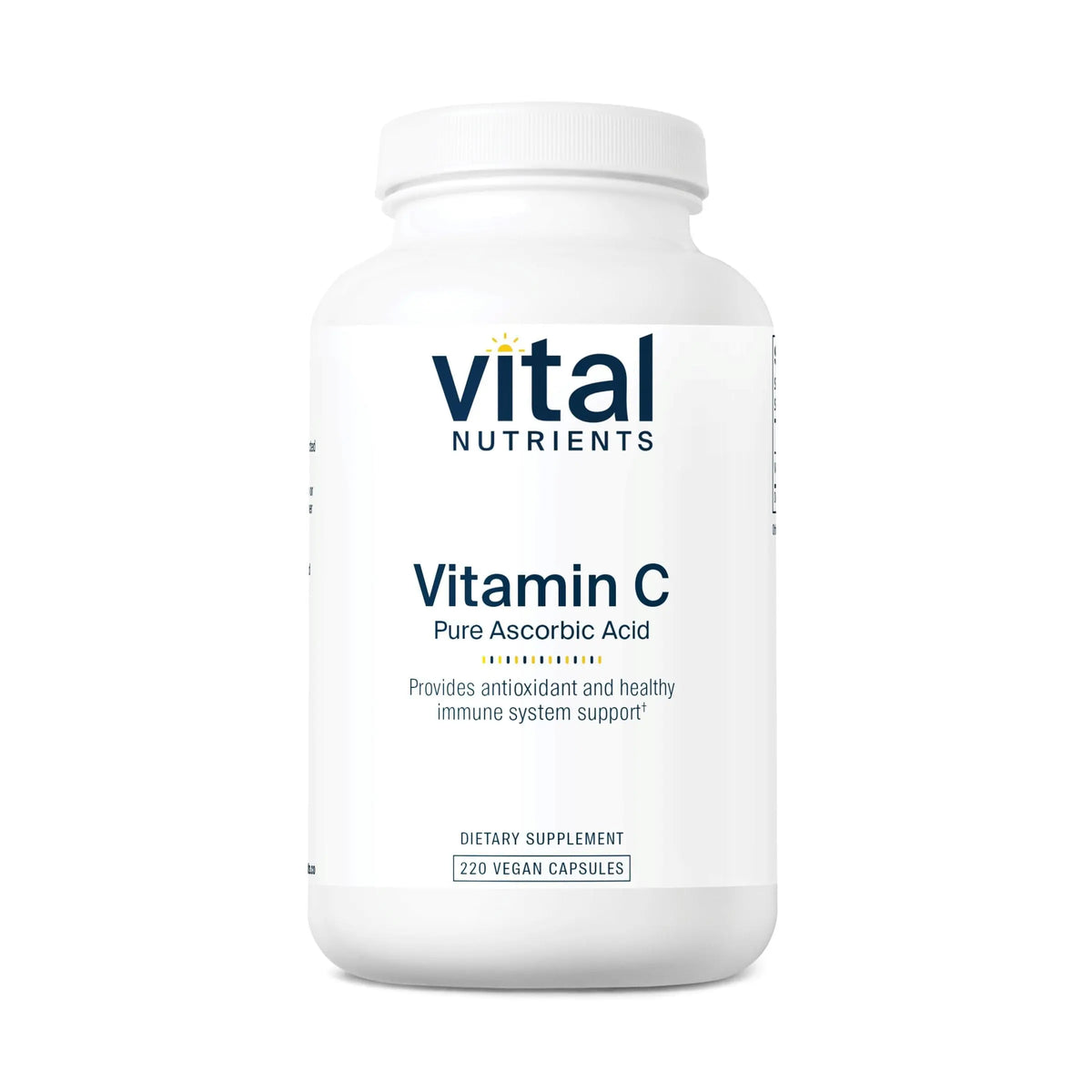 Vital Nutrients Vitamin C 1000mg | Pure Ascorbic Acid, Vegan Antioxidant for Immune Support & Iron Absorption | Gluten Free | Non-GMO | 220 Capsules BritishVita | Premium UK Vitamins & Wellness Supplements