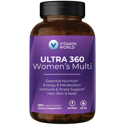 Vitamin World Ultra 360 Women’s Multivitamin with Collagen & Herbs – Hair, Skin & Nails