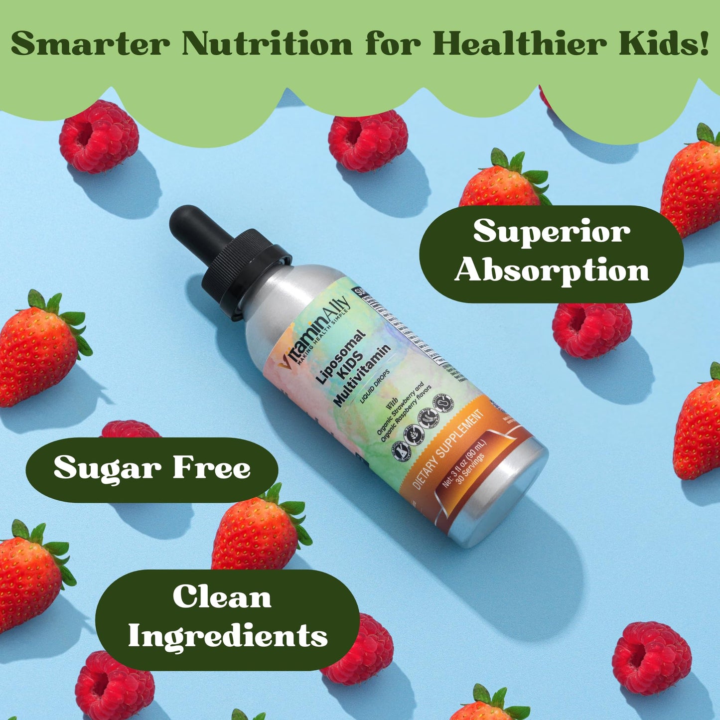 Vitaminally Liposomal Kids Multivitamin – Non-GMO, Sugar Free