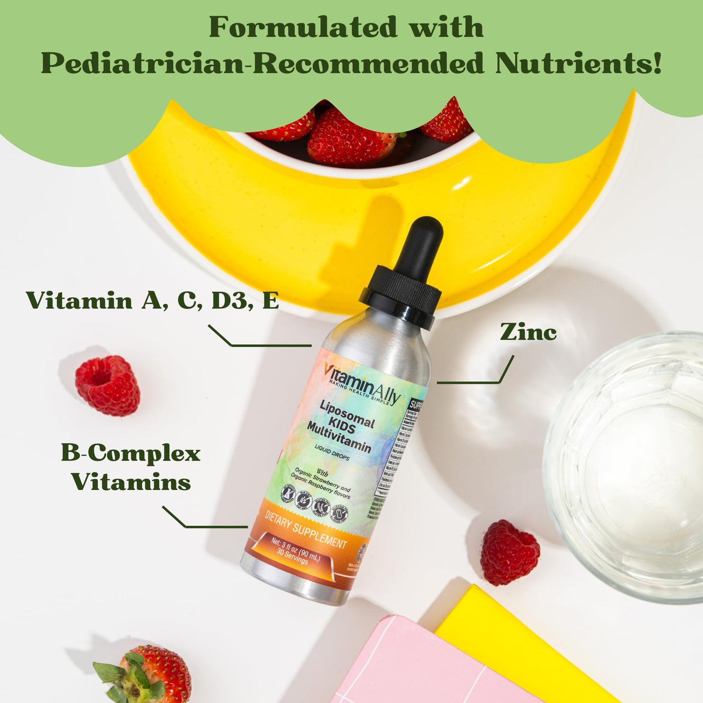 Vitaminally Liposomal Kids Multivitamin – Non-GMO, Sugar Free