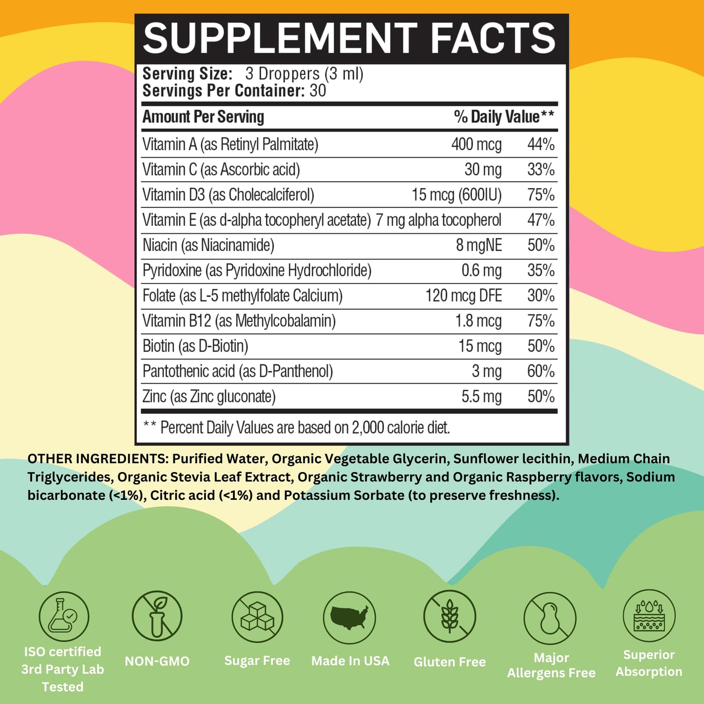 Vitaminally Liposomal Kids Multivitamin – Non-GMO, Sugar Free