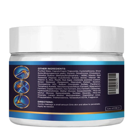 VITAMISAN Premium Organic Glucosamine & Chondroitin Cream (Pack of 2) – MSM, Arnica & Collagen