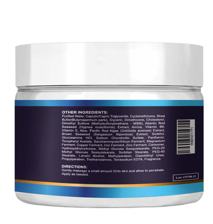 VITAMISAN Glucosamine Chondroitin MSM Collagen Arnica Cream 4oz – 2 Pack – Made in USA