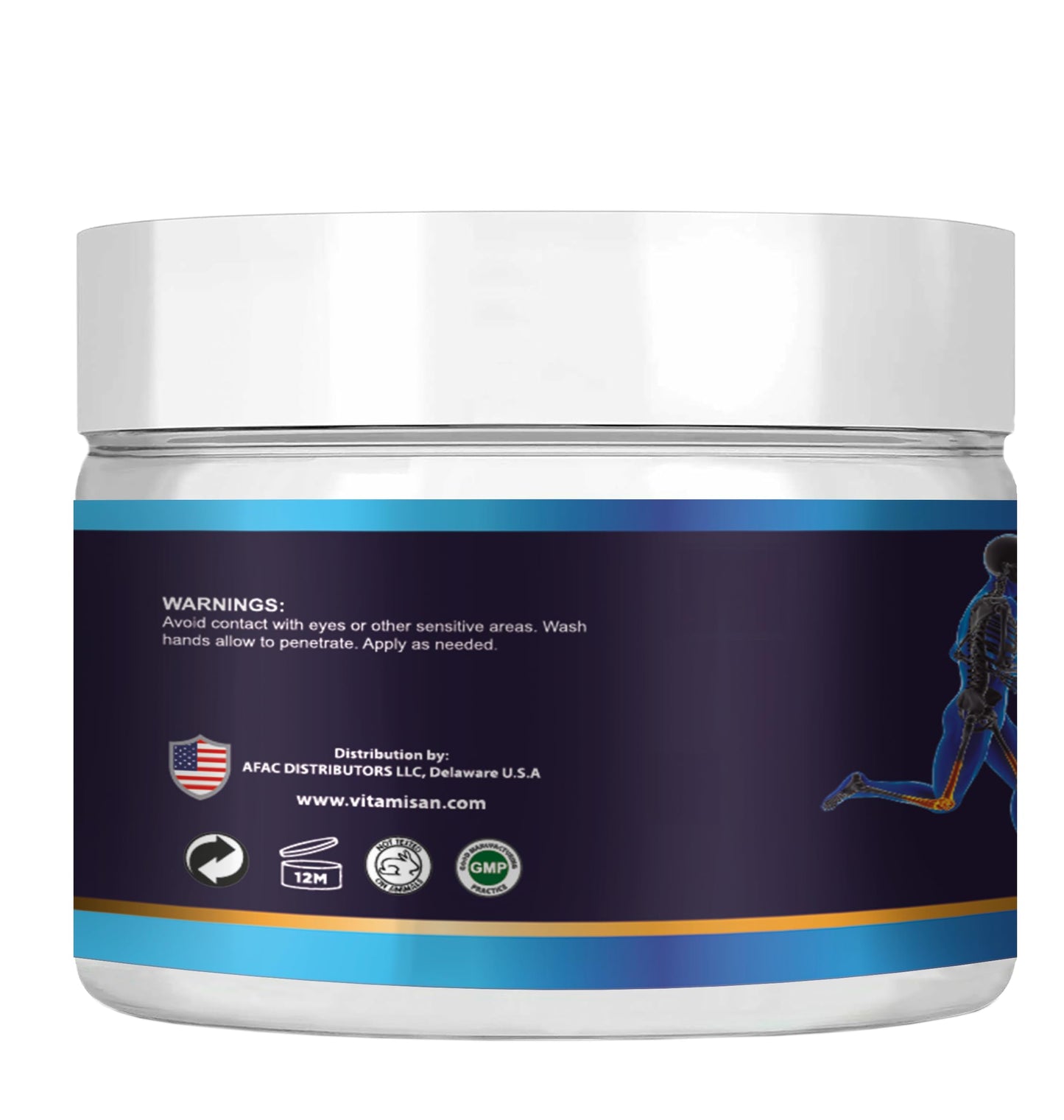 VITAMISAN Glucosamine Chondroitin MSM Collagen Arnica Cream 4oz – 2 Pack – Made in USA