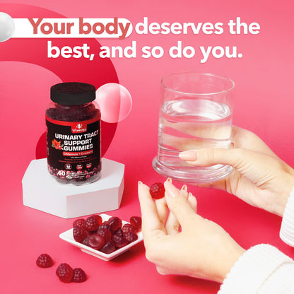 VITAMIZED Cranberry Gummies 1500mg + D-Mannose – Urinary Tract Health (60 Count)