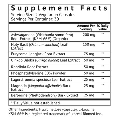 VitaMonk CortiTrax Natural Cortisol Blocker – Doctor Formulated Cortisol Support (60 Capsules)