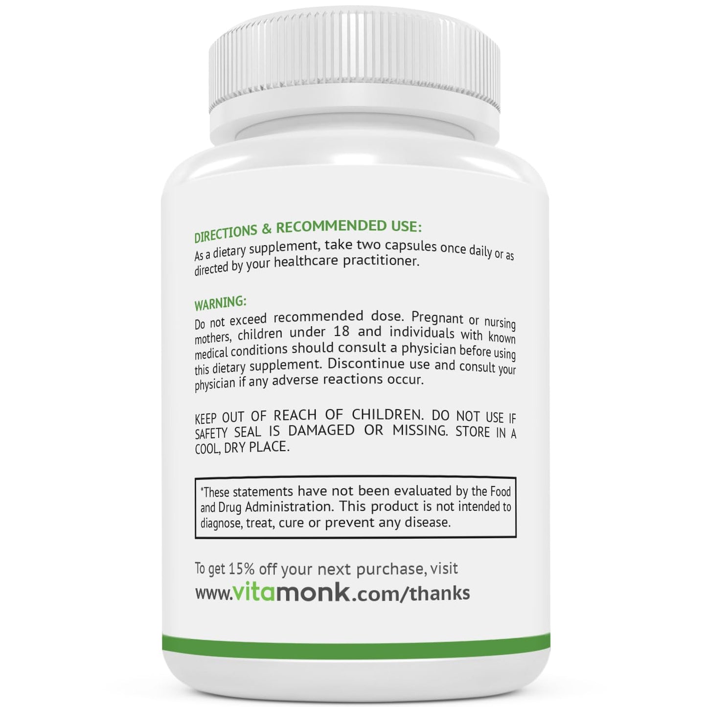 VitaMonk CortiTrax Natural Cortisol Blocker – Doctor Formulated Cortisol Support (60 Capsules)
