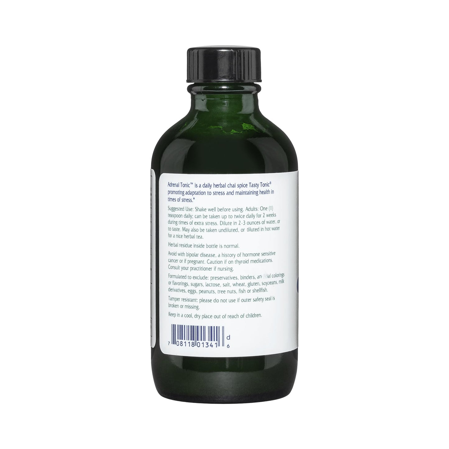 Vitanica Adrenal Tonic – Adrenal Support, Alcohol-Free, Vegan, Chai Spice, 4 oz