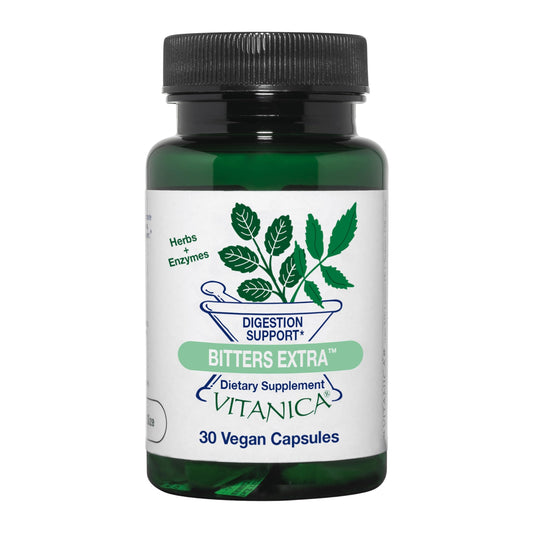 Vitanica Bitters Extra – Digestion Support, Vegan, 30 Capsules BritishVita | Premium UK Vitamins & Wellness Supplements
