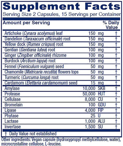 Vitanica Bitters Extra – Digestion Support, Vegan, 30 Capsules