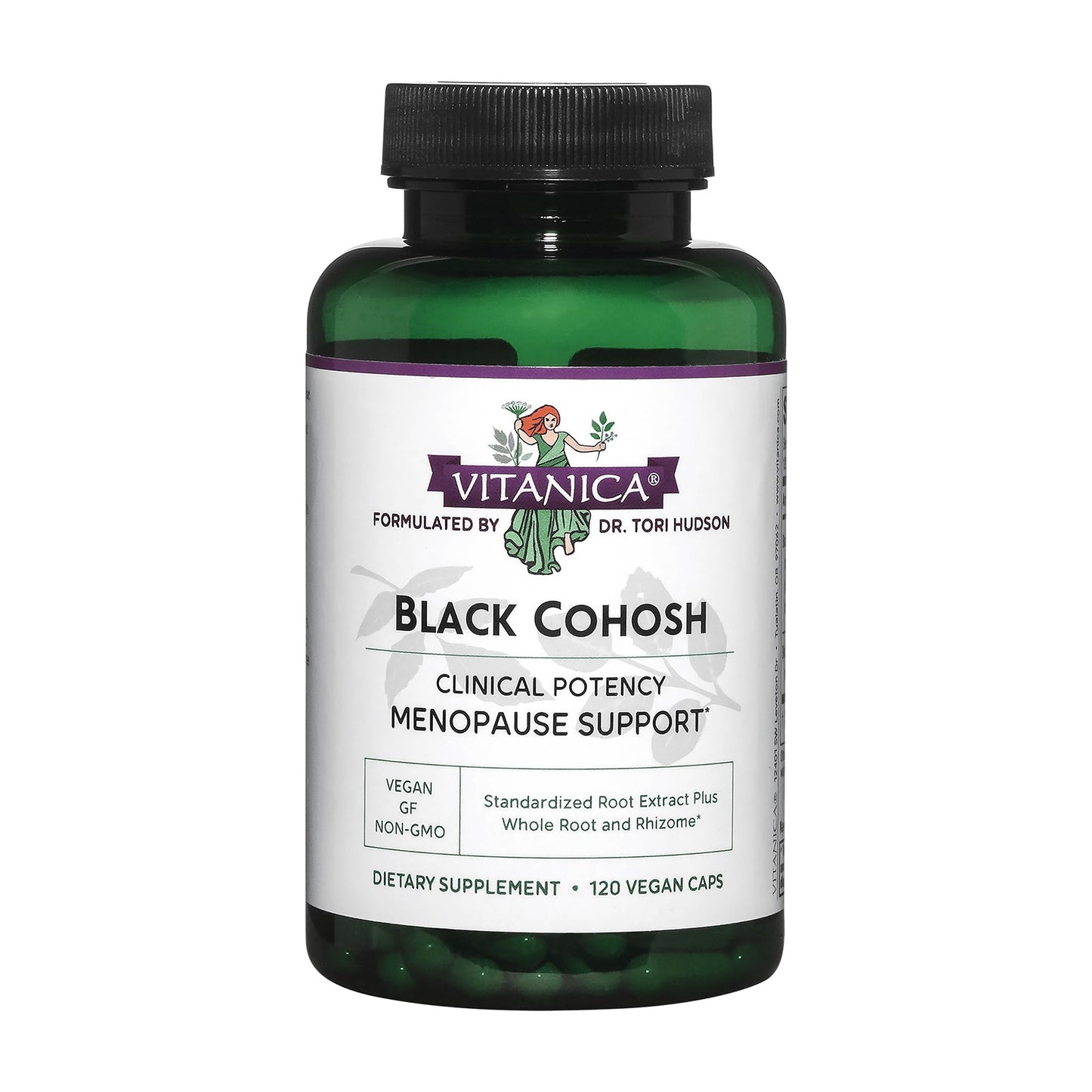 Vitanica Black Cohosh Cimicifuga Extract Plus – Vegan, 120 Capsules
