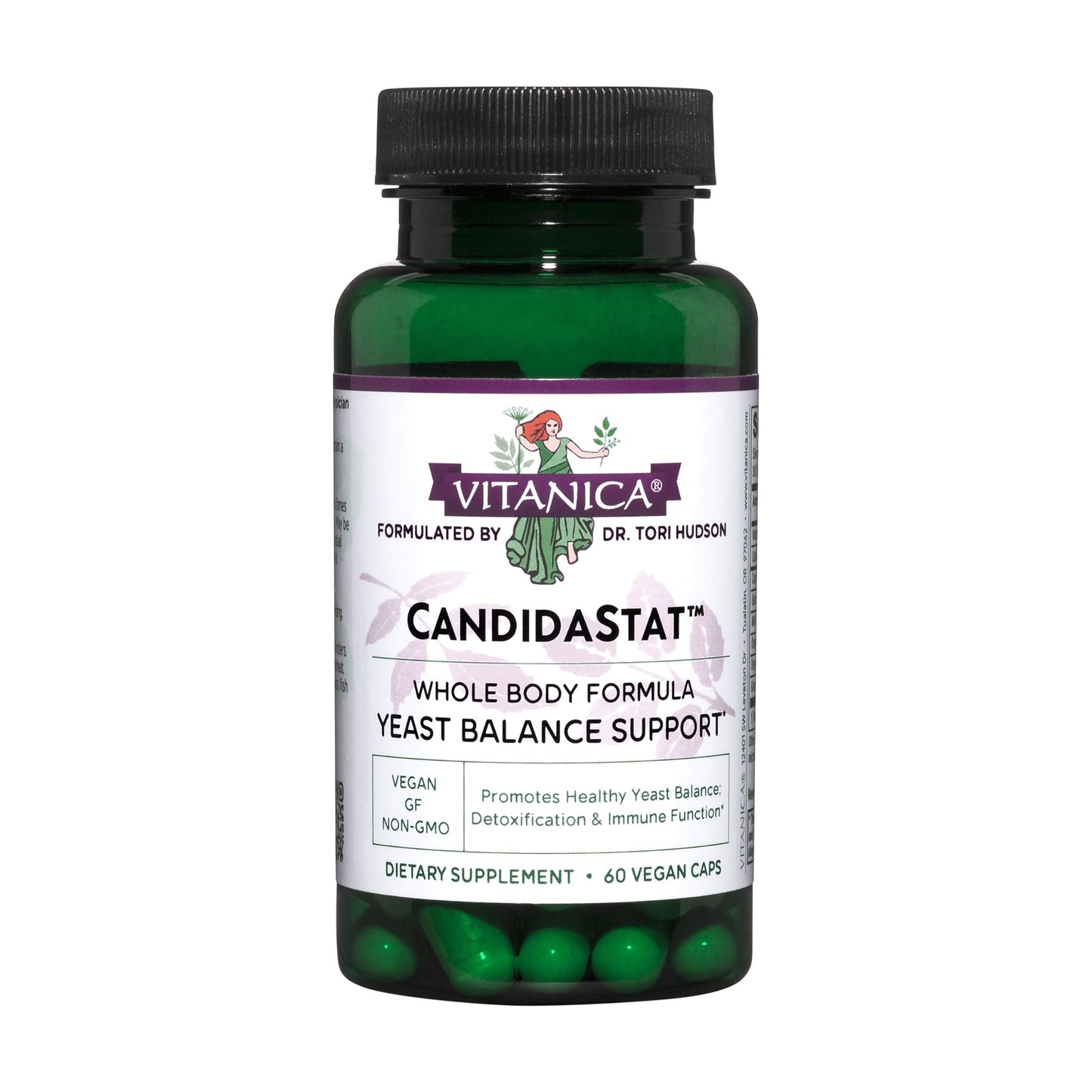 Vitanica Candidastat - Balanced Candida Support, Vegan, 60 Capsules