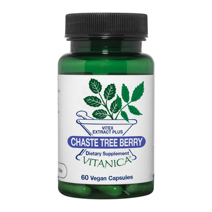 Vitanica Chaste Tree Berry Vitex Extract Plus – Vegan, 60 Capsules