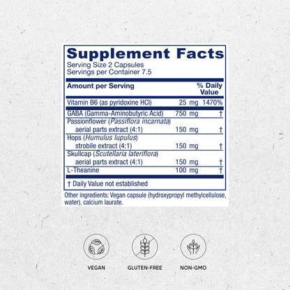 Vitanica GABA Ease – Calm & Relaxation Supplement with GABA & L-Theanine