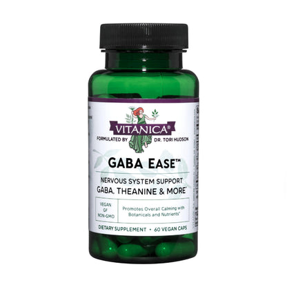 Vitanica GABA Ease – Calming Support, Vegan, 60 Capsules