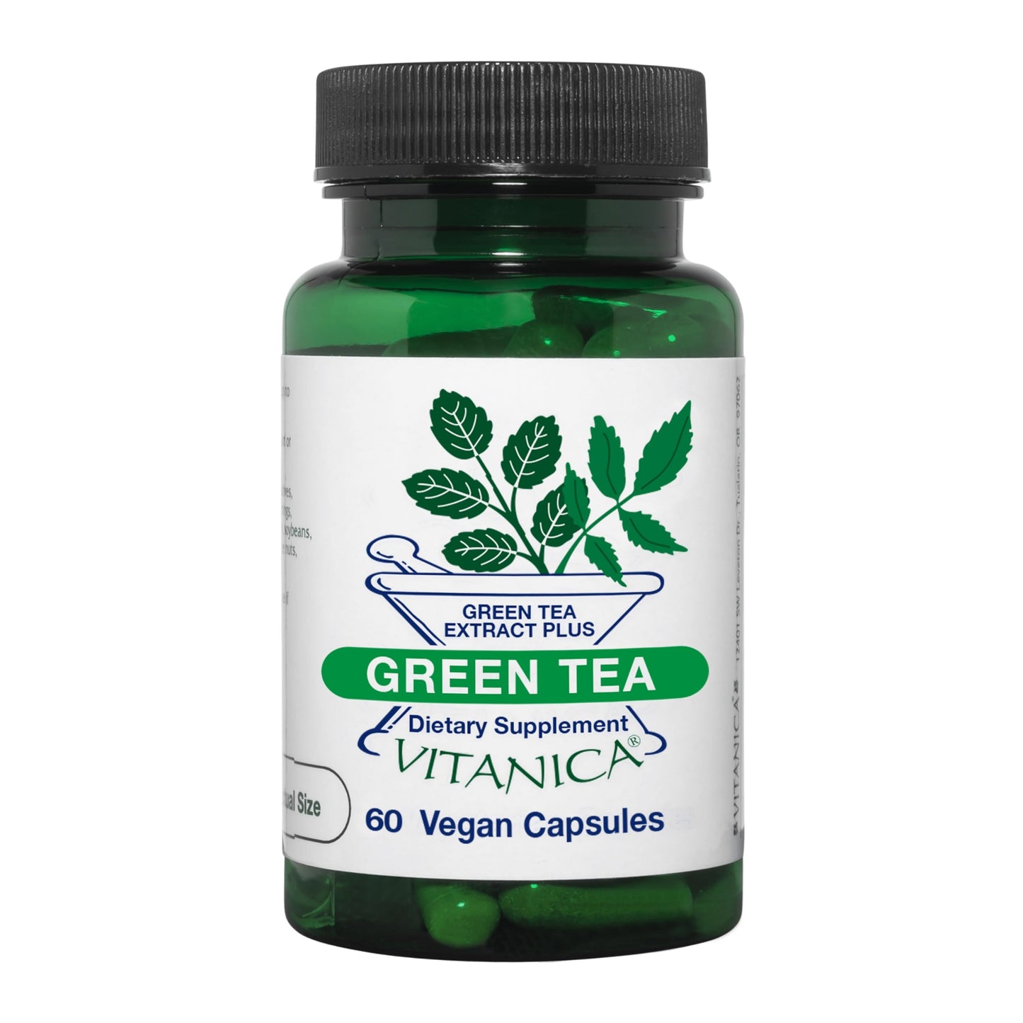 Vitanica Green Tea – 330 mg Green Tea Polyphenols | Immune & Breast Health Support | Vegan, 60 Caps