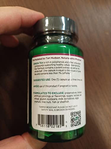 Vitanica Green Tea Extract 330mg – 45% EGCG, 80% Catechins, 98% Polyphenols | Vegan, 60 Capsules