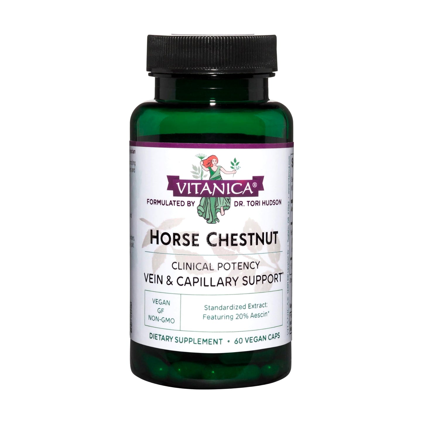Vitanica Horse Chestnut – Vein & Circulation Support (Vegan, 60 Capsules)
