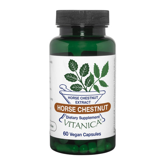 Vitanica Horse Chestnut 60 Capsules – Vein & Circulation Support (Vegan) BritishVita | Premium UK Vitamins & Wellness Supplements