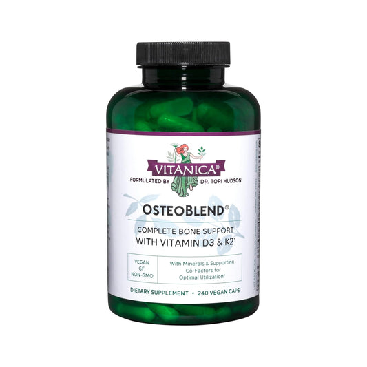 Vitanica OsteoBlend – Bone Support for Vegans | 240 Capsules BritishVita | Premium UK Vitamins & Wellness Supplements