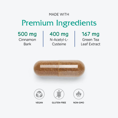 Vitanica OvaBlend - Ovarian Health & Hormone Balance for Women - Endocrine Support Supplement with Sarsaparilla Root & NAC - Herbal Dietary Supplement for Women - Pro Logo - 180 Vegan Caps
