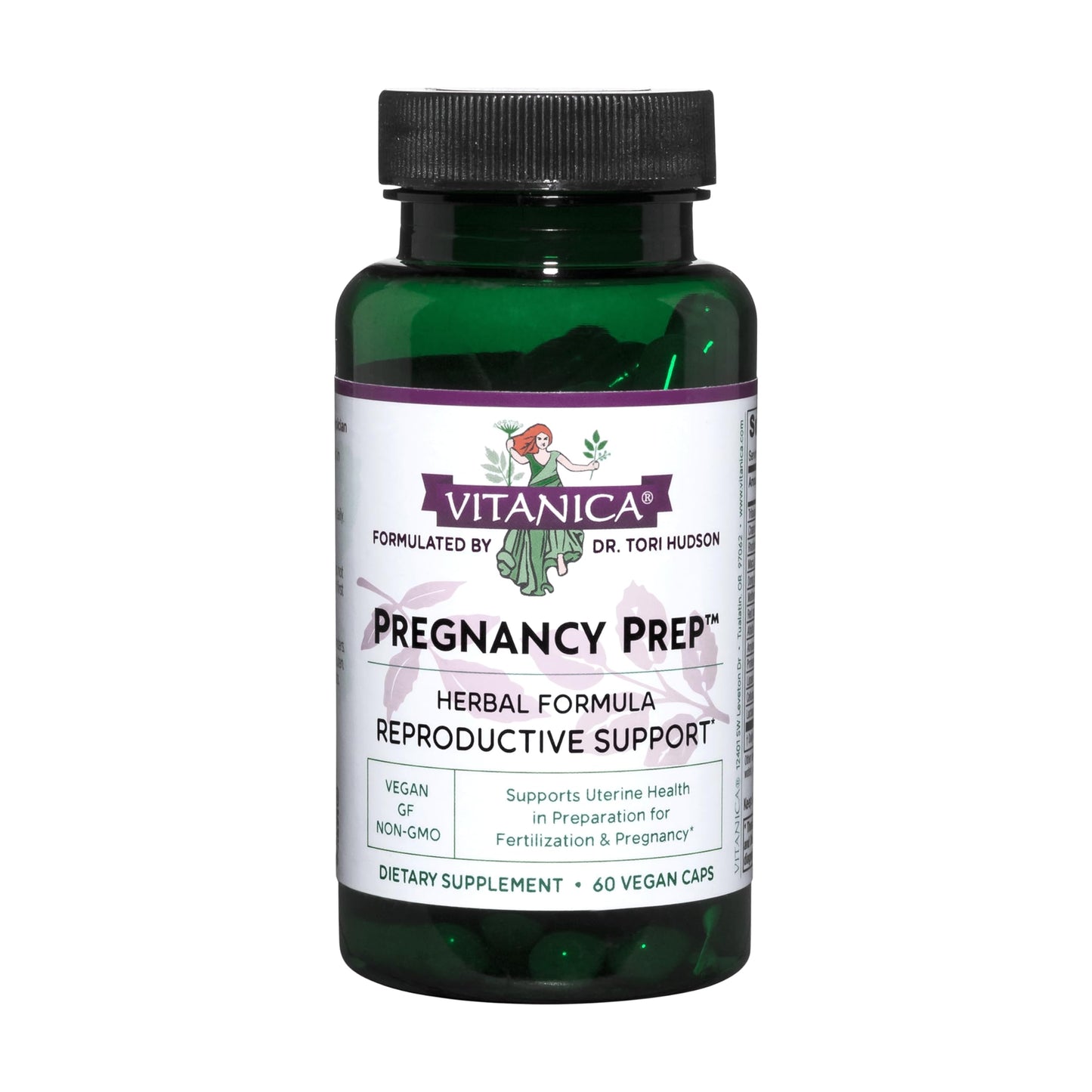 Vitanica Pregnancy Prep – Reproductive System Support, Vegan, 60 Capsules
