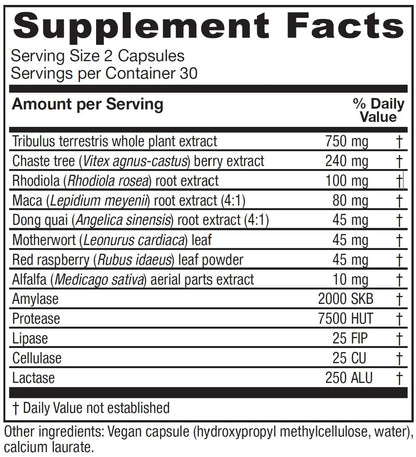 Vitanica Pregnancy Prep – Reproductive System Support, Vegan, 60 Capsules