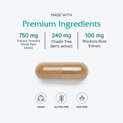Vitanica Pregnancy Prep – Reproductive System Support, Vegan, 60 Capsules