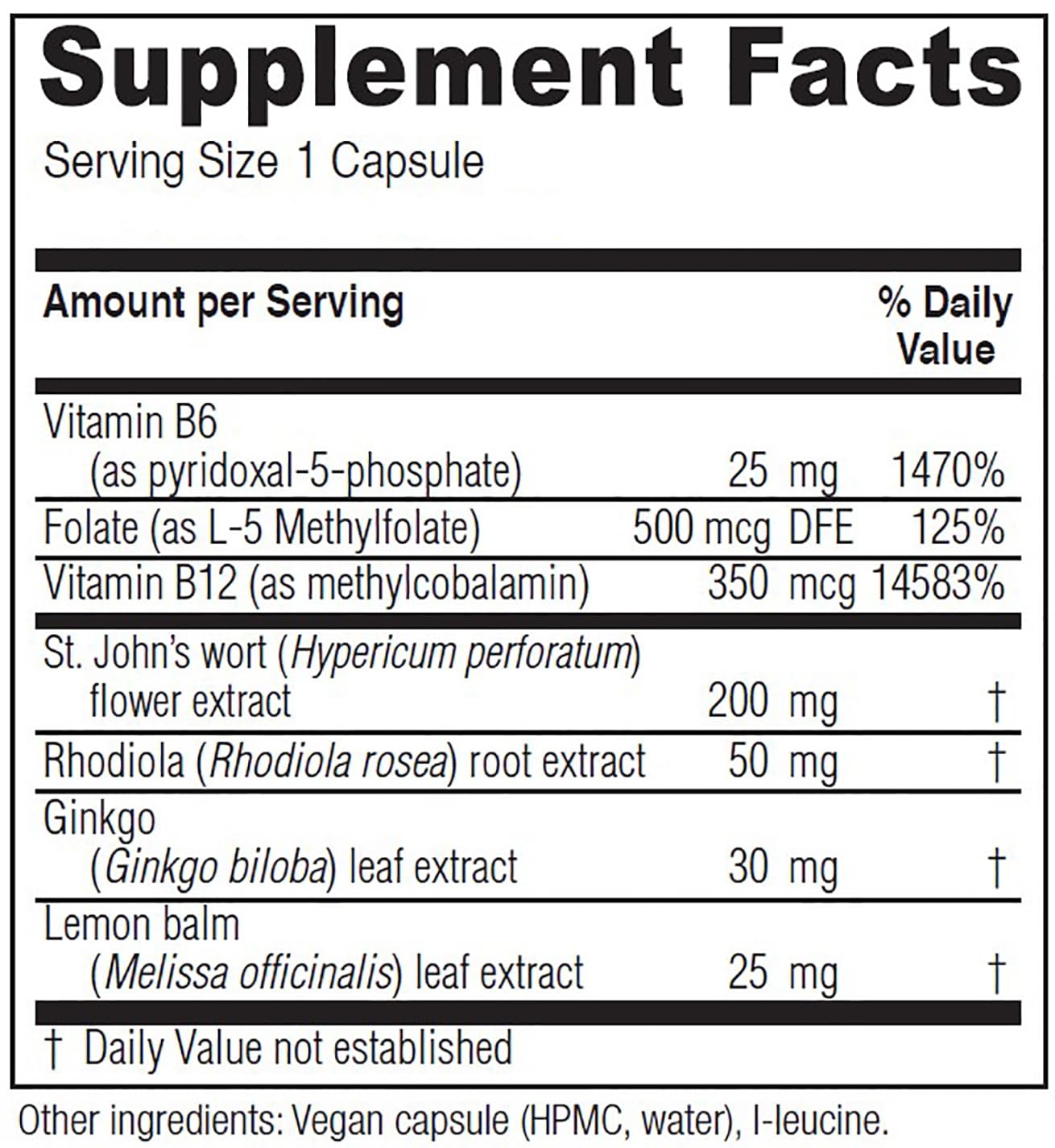 Vitanica Uplift, Mood and Emotional Support, Vegan, 120 Capsules