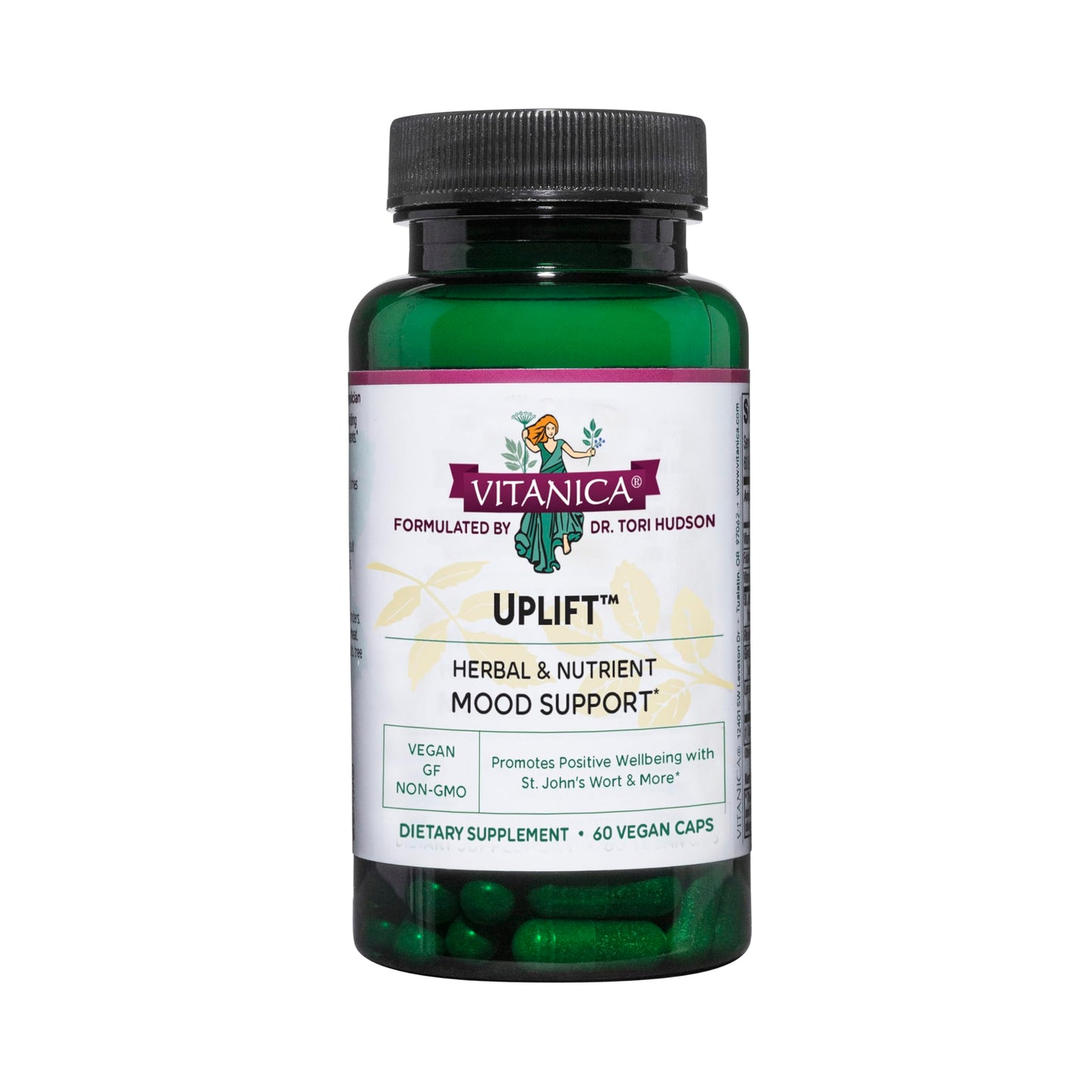 Vitanica Uplift – Mood & Emotional Support (Vegan, 60 Capsules)