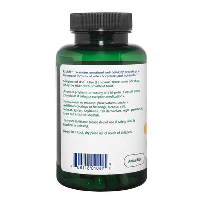 Vitanica Uplift — Mood & Emotional Support, Vegan, 120 Capsules
