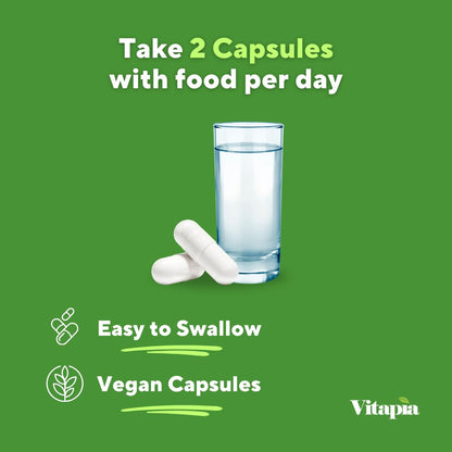Vitapia Organic Artichoke Extract Supplement – Liver Health & Digestion, 120 Vegan Capsules