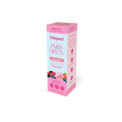 Vitapod Paris Hilton x Beauty+ Radiant Rose – Sugar-Free Drink Mix, 7 Pods, 10 Calories