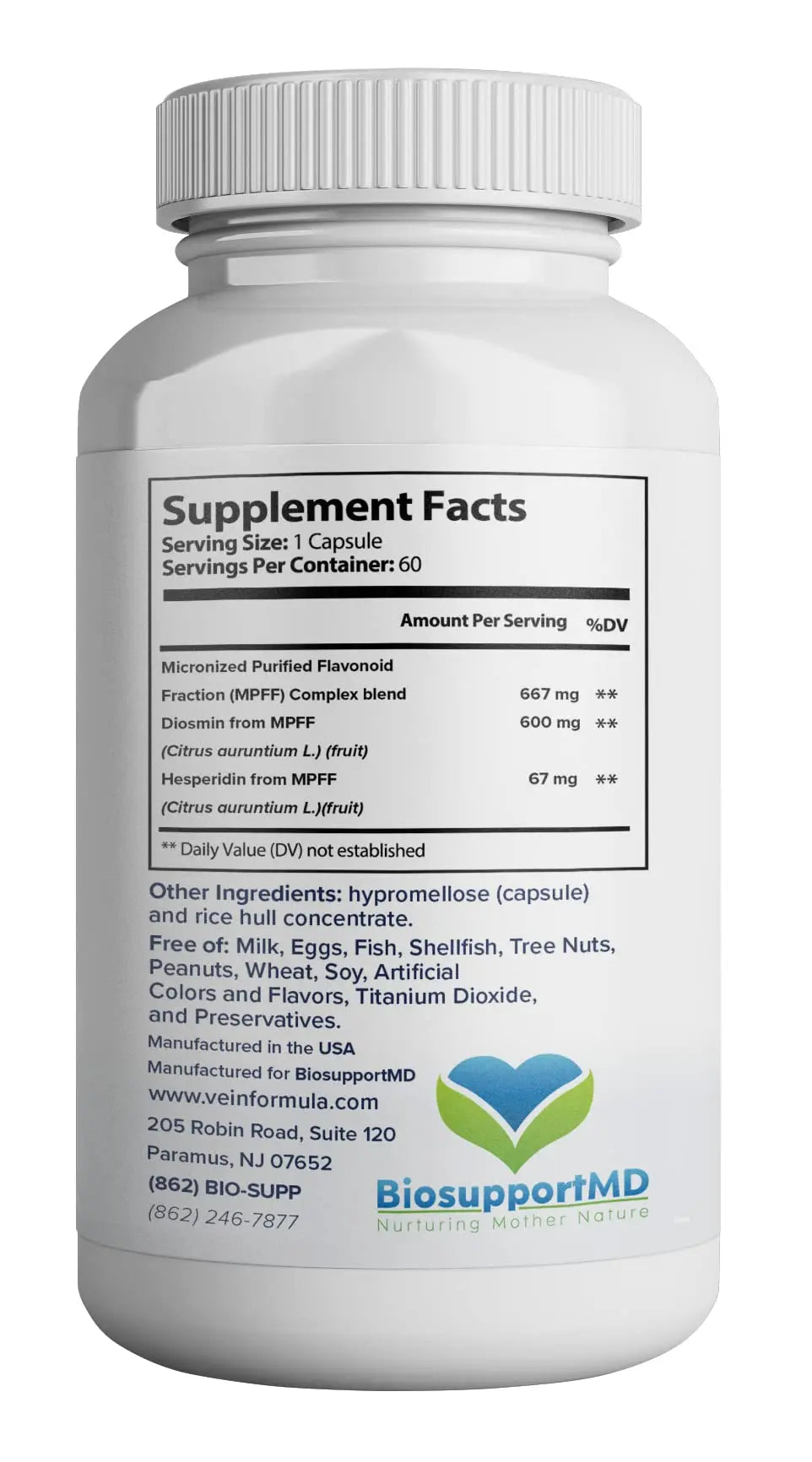 VITASUPPORTMD Vein Formula – 60 Capsule Leg Vein Health & Circulation Supplement BritishVita | Premium UK Vitamins & Wellness Supplements