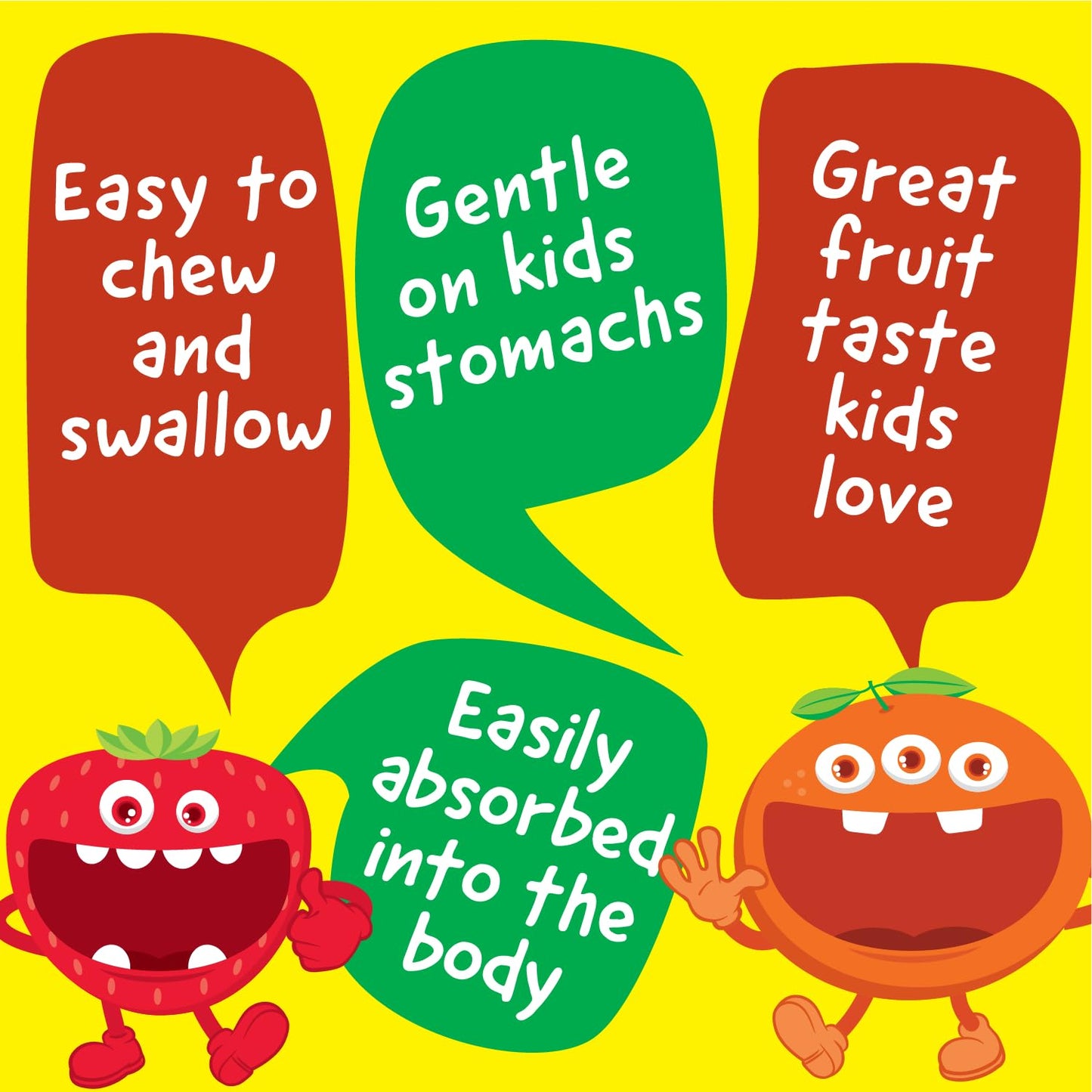 VitaWorks Kids Vitamin C Chewables – 250 mg Orange Flavor | 120 Chewables | Vegan & Gluten Free