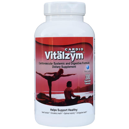 VITÄLZYM Cardio Proteolytic Systemic Enzymes – Serrapeptase, Nattokinase & CoQ10 (300 Capsules)