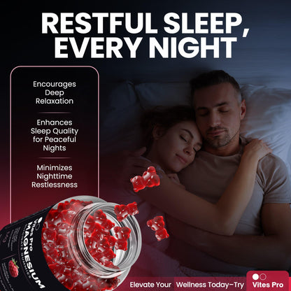 VITES PRO Magnesium Glycinate Gummies – Sleep & Recovery (60 Gummies)