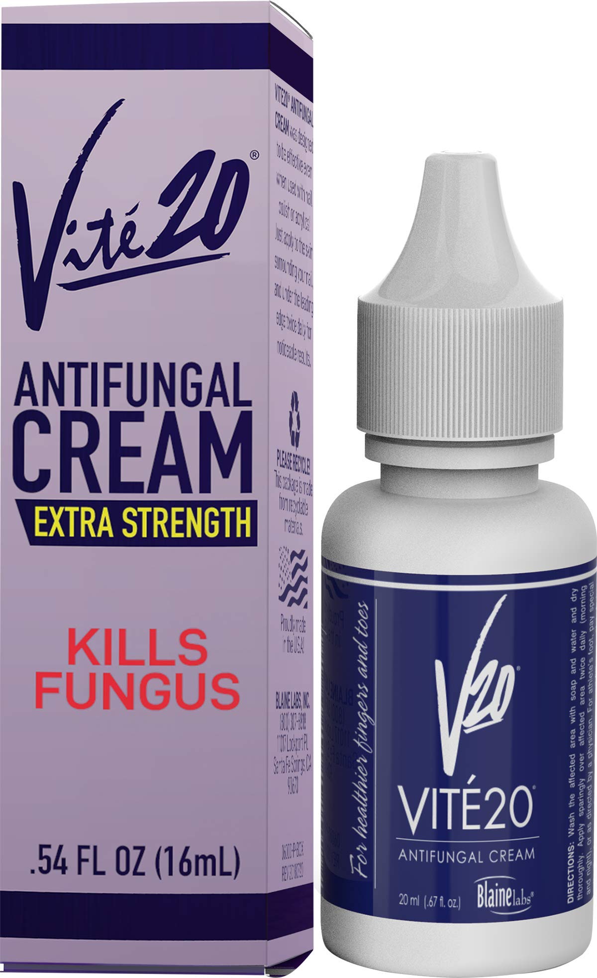 VITÉ20 V20 Antifungal Cream for Hands & Feet | Nail & Skin Care