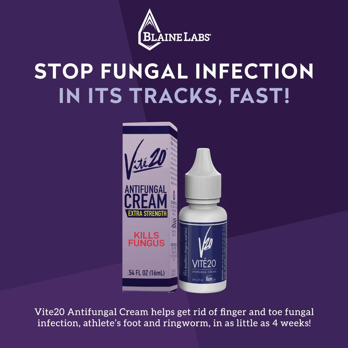 VITÉ20 V20 Antifungal Cream for Hands & Feet | Nail & Skin Care
