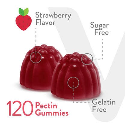 Viteey Vitamin B12 Gummies 1000mcg – Sugar Free, Strawberry (Adults & Teens) | Vegan, Gelatin Free