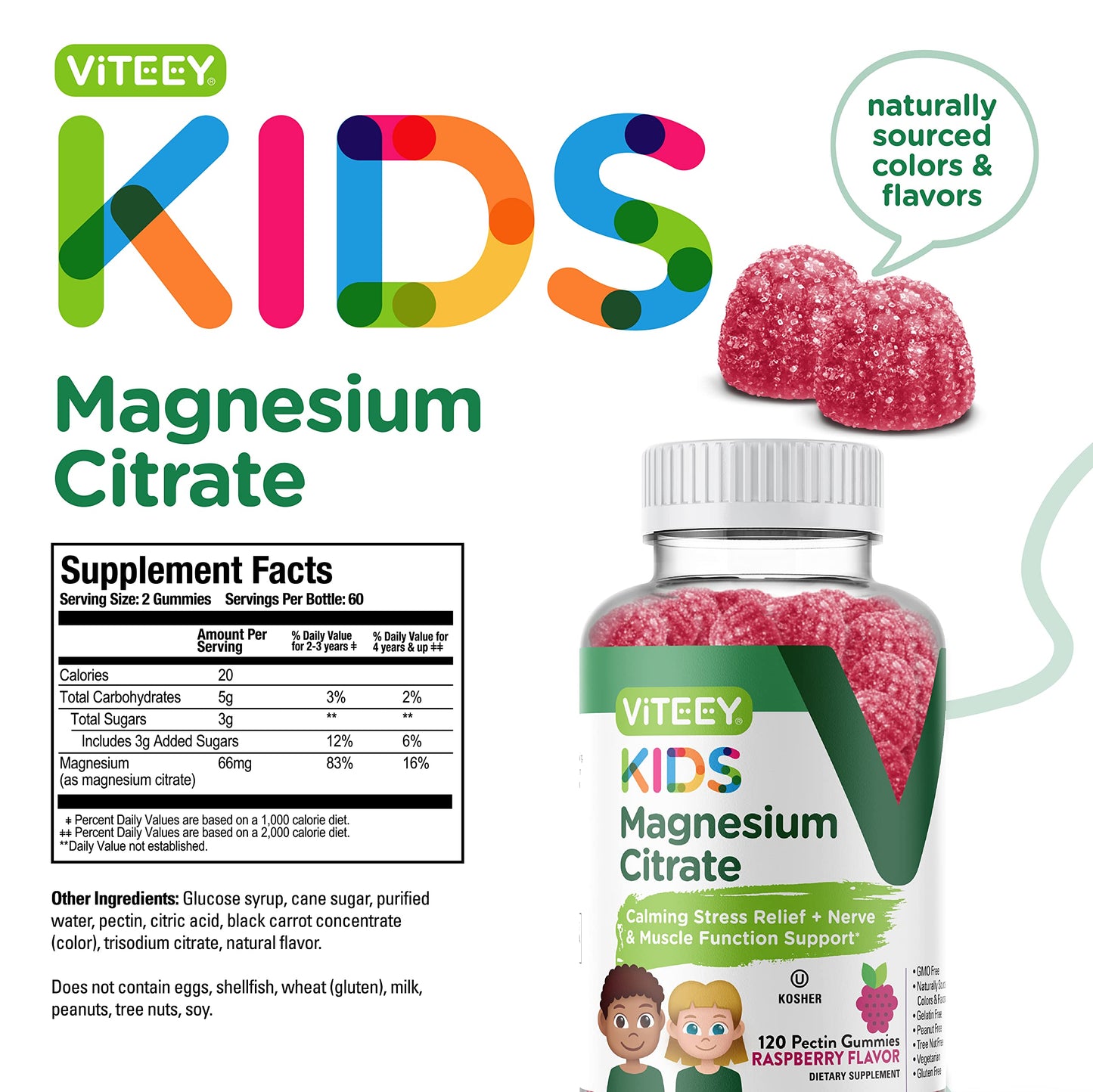 Viteey Kids Magnesium Gummies – Sleep, Calm & Relaxation