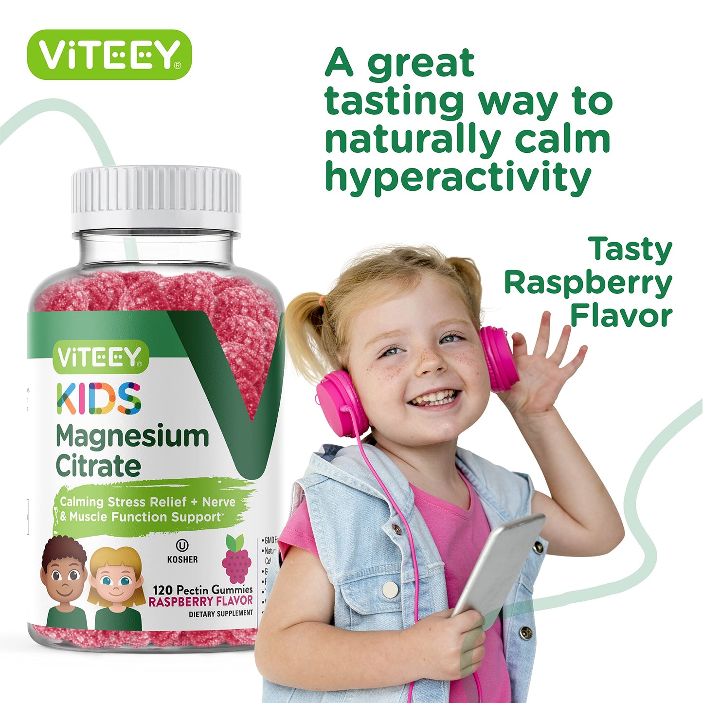Viteey Kids Magnesium Gummies – Sleep, Calm & Relaxation