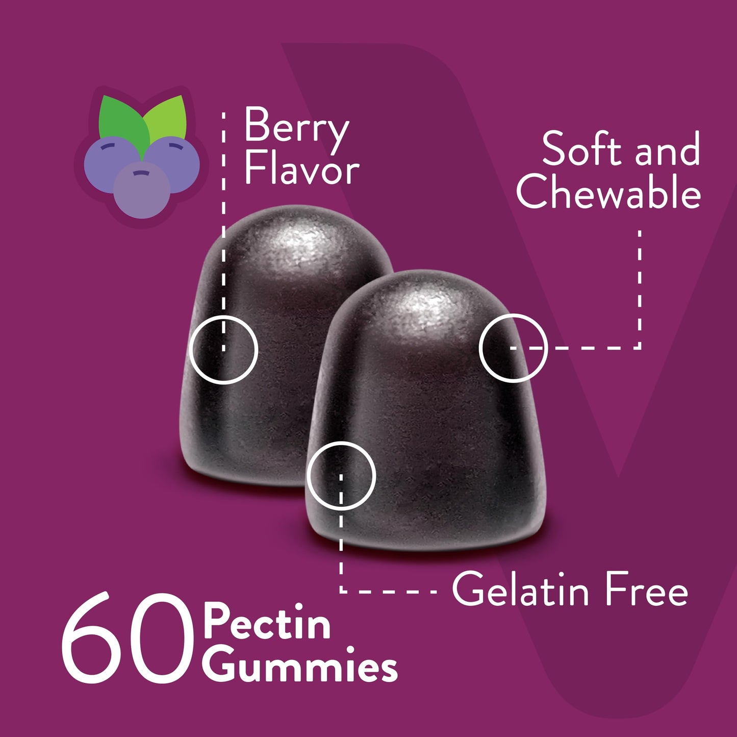 Viteey Prenatal Gummies for Women – Iron, Folic Acid, Choline | 60 Count