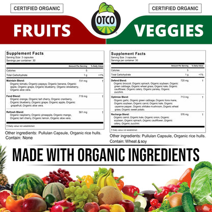 Vitinity Fruits & Veggies Capsules – Superfood Vitamin for Adults