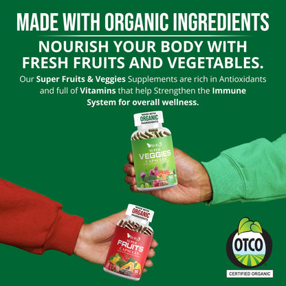 Vitinity Fruits & Veggies Capsules – Superfood Vitamin for Adults