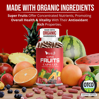 Vitinity Fruits & Veggies Capsules – Superfood Vitamin for Adults
