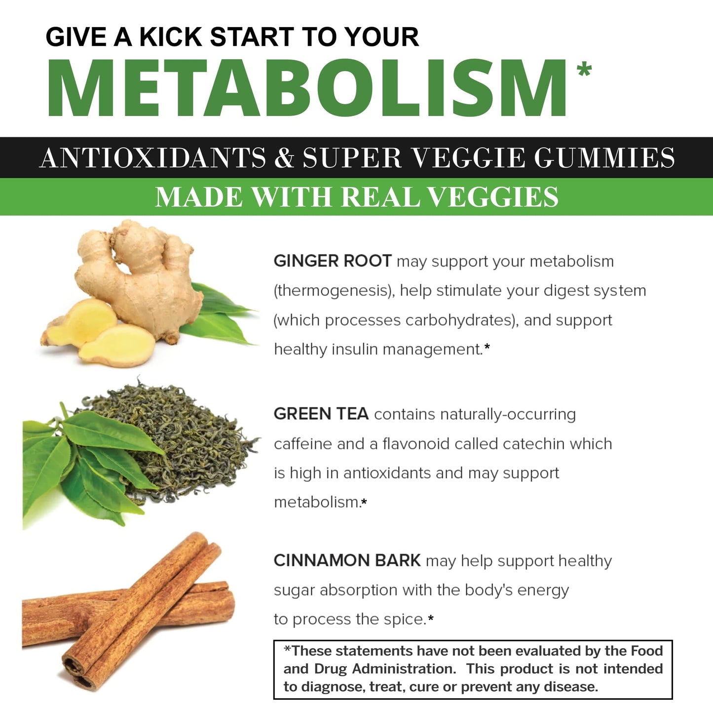 VITINITY Super Greens Multivitamin Gummies | Made with 30 Real Superfood Veggies, Herbs, Fruit for Adults & Kids to Boost Immunity, Skin & Gut Health | Non-GMO, Gluten-Free & Sugar-Free 60-Day Supply