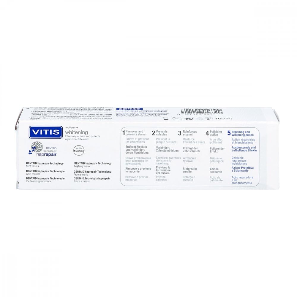 Vitis Whitening Toothpaste 100ml – Enamel Protection & Whitening