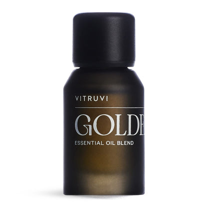Vitruvi Golden Citrusy Essential Oil Blend – Grapefruit, Palmarosa, Cinnamon (0.5 fl oz)